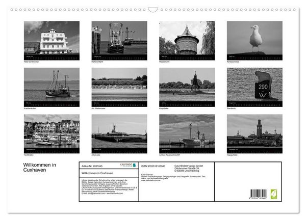 Produktbild: Willkommen in Cuxhaven (Wandkalender 2026 DIN A2 quer), CALVENDO Monatskalender