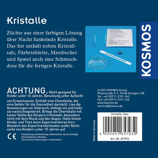 Produktbild: Blaue Kristalle selbst z&uuml;chten