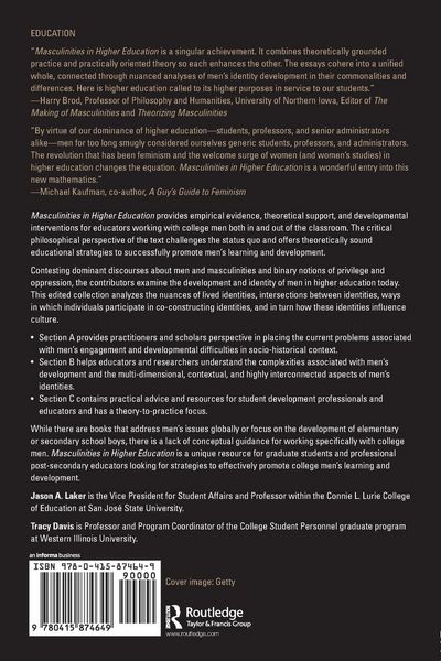 Produktbild: Masculinities in Higher Education