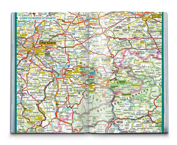 Produktbild: KOMPASS Wanderf&uuml;hrer Malerweg - Auf den Spuren der Romantiker durch die S&auml;chsische Schweiz, 18 Touren mit Extra-Tourenkarte