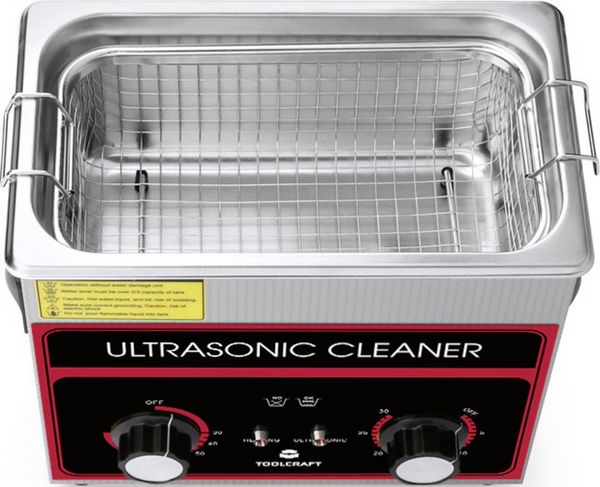 Produktbild: TOOLCRAFT USC-320 Ultraschallreiniger Schmuck, B&uuml;robedarf, Werkstatt 280 W 3.2 l mit Heizung, mit Reinigungskorb