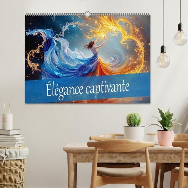 Produktbild: &Eacute;l&eacute;gance captivante (Calendrier mural 2026 DIN A2 vertical), CALVENDO calendrier mensuel
