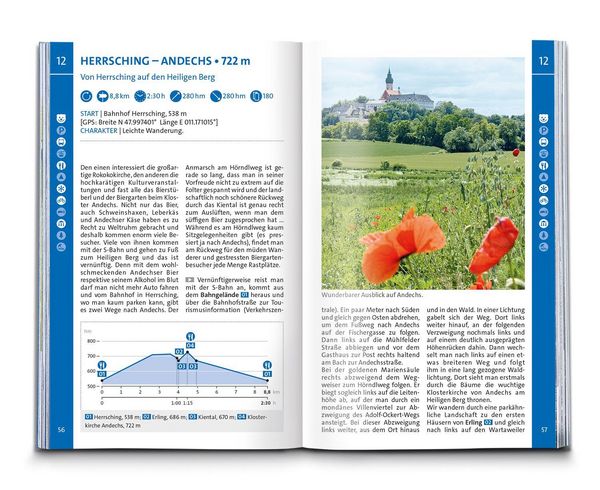 Produktbild: KOMPASS Wanderf&uuml;hrer Pfaffenwinkel, F&uuml;nfseenland, Starnberger See, Ammersee, 60 Touren