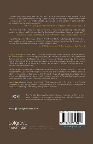 Produktbild: Developing Family Business Policies
