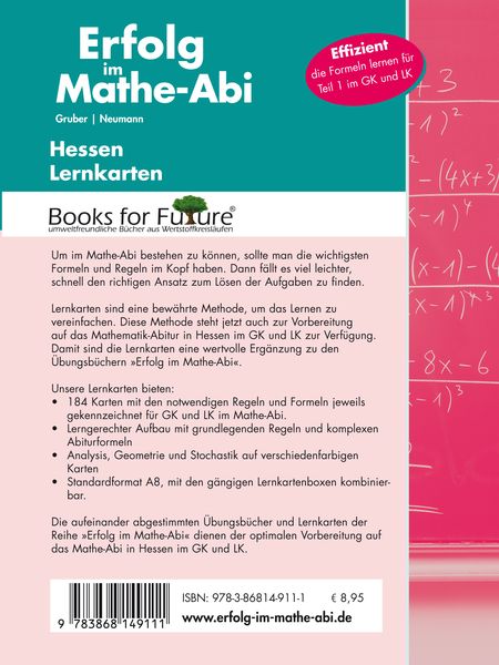 Produktbild: Erfolg im Mathe-Abi Lernkarten Hessen GK/LK