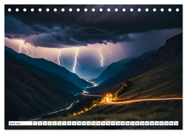 Produktbild: Wetter- und Naturph&auml;nomene (Tischkalender 2026 DIN A5 quer), CALVENDO Monatskalender