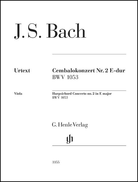 Produktbild: Johann Sebastian Bach - Cembalokonzert Nr. 2 E-dur BWV 1053