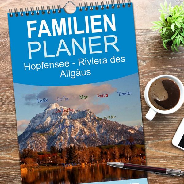 Produktbild: Familienplaner 2026 - Hopfensee - Riviera des Allg&auml;us mit 5 Spalten (Wandkalender, 21 x 45 cm) CALVENDO