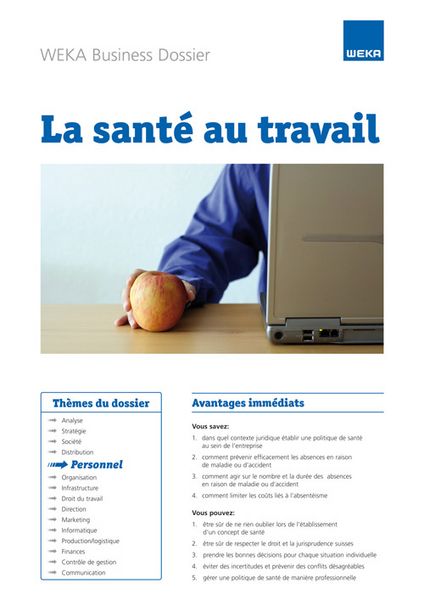 Produktbild: La sant&eacute; au travail
