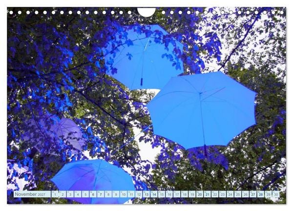 Produktbild: Schirme. Lichtinstallation Idee und Ausf&uuml;hrung des K&uuml;nstler Thomas Mogendorf (Wandkalender 2027 DIN A4 quer), CALVENDO Monatskalender