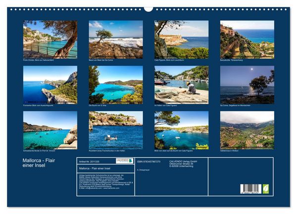 Produktbild: Mallorca - Flair einer Insel (Wandkalender 2026 DIN A2 quer), CALVENDO Monatskalender