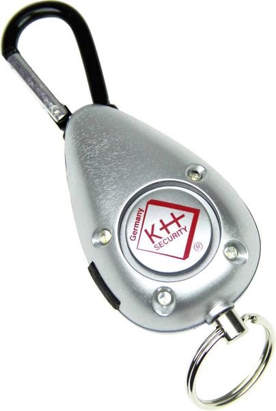 Kh-security Taschenalarm Silber mit LED 100190