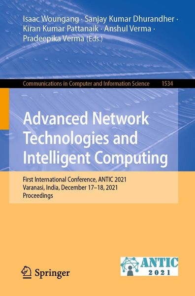 Produktbild: Advanced Network Technologies and Intelligent Computing