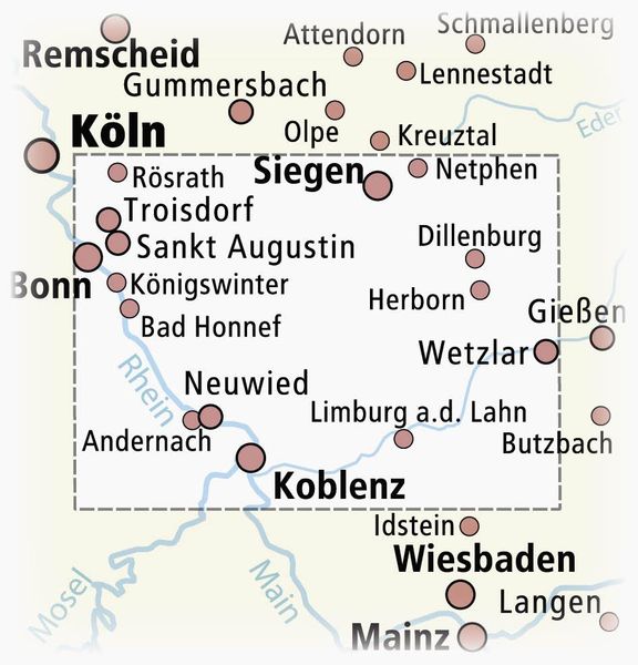 Produktbild: Westerwald 1:130 000