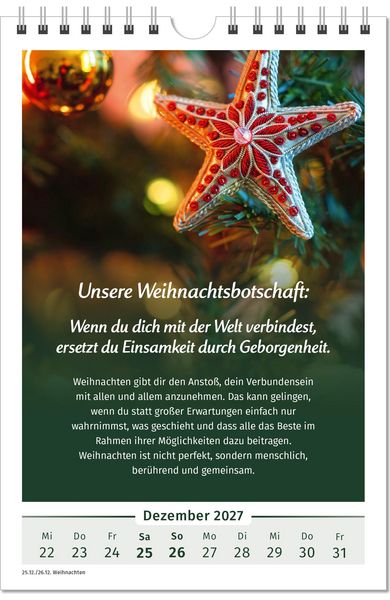 Produktbild: Der Lebensfreude-Kalender 2027 im Gro&szlig;format