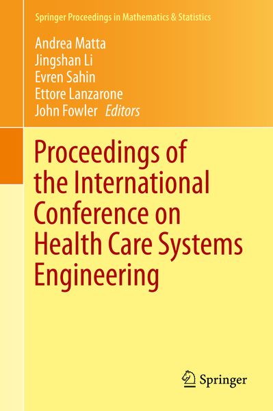 Produktbild: Proceedings of the International Conference on Health Care Systems Engineering
