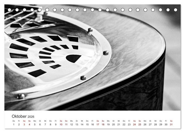 Produktbild: Dobro-Gitarre (Tischkalender 2026 DIN A5 quer), CALVENDO Monatskalender