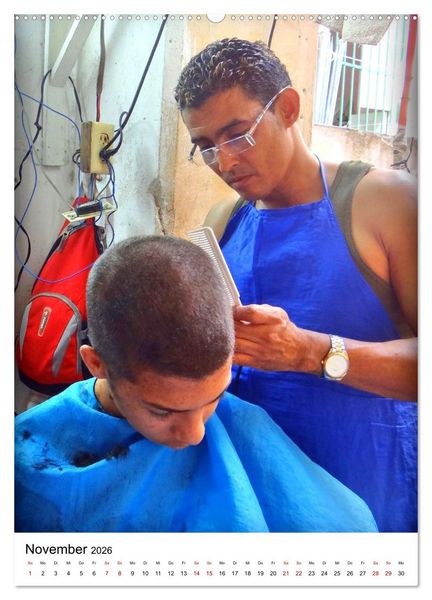 Produktbild: Cuba Coiffeur - Frisch frisiert in Havanna (hochwertiger Premium Wandkalender 2026 DIN A2 hoch), Kunstdruck in Hochglanz