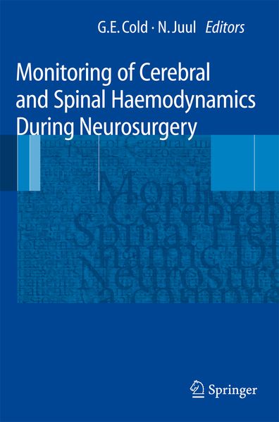 Produktbild: Monitoring of Cerebral and Spinal Haemodynamics during Neurosurgery