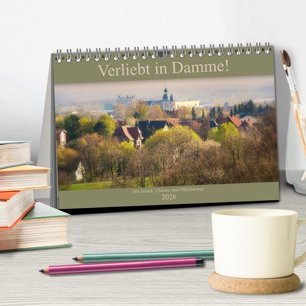 Produktbild: Verliebt in Damme! (Tischkalender 2026 DIN A5 quer), CALVENDO Monatskalender