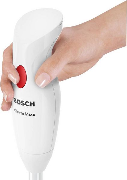 Produktbild: Bosch CleverMixx 400 Watt Metallfu&szlig; Stabmixer 400W Edelstahl, Wei&szlig;