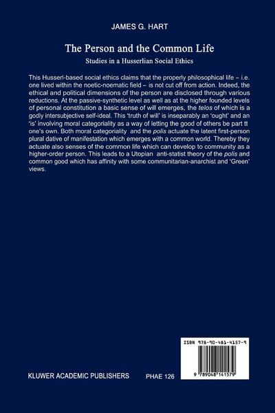 Produktbild: The Person and the Common Life