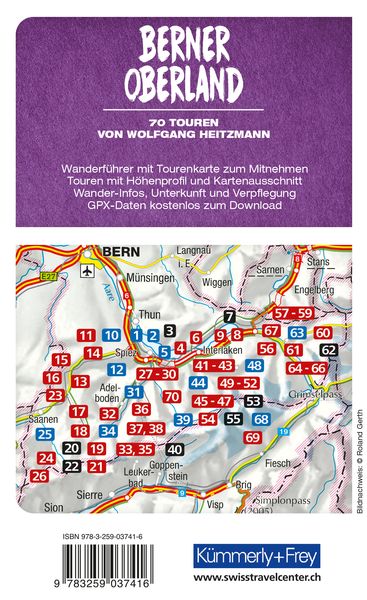 Produktbild: Kümmerly+Frey Wanderführer Berner Oberland