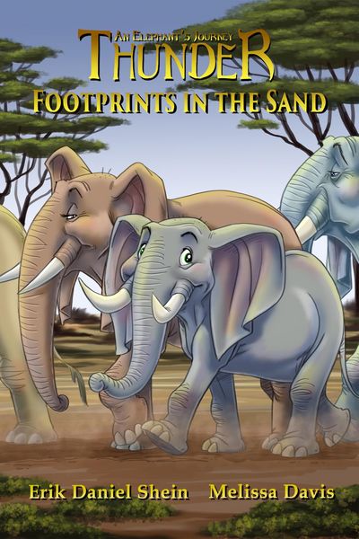 Produktbild: Footprints in the Sand (Thunder: An Elephant's Journey, #2)