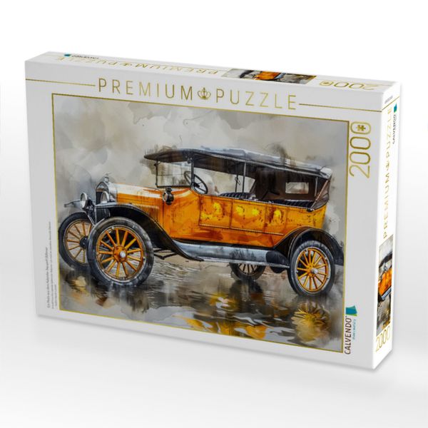Produktbild: CALVENDO Puzzle Ein Motiv aus dem Kalender Aquarell Oldtimer | 2000 Teile Lege-Gr&ouml;&szlig;e 90x67cm Foto-Puzzle f&uuml;r gl&uuml;ckliche Stunden