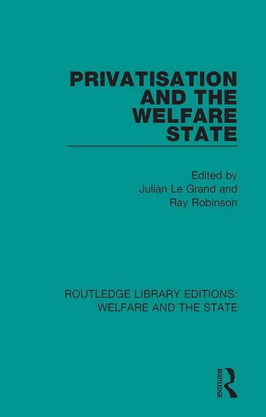 Produktbild: Privatisation and the Welfare State