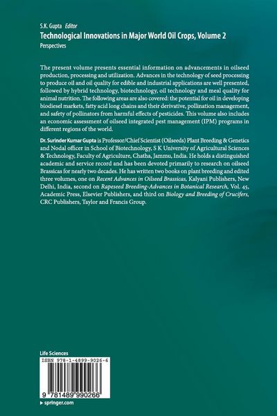 Produktbild: Technological Innovations in Major World Oil Crops, Volume 2