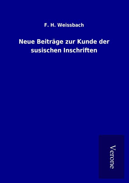 Produktbild: Neue Beitr&auml;ge zur Kunde der susischen Inschriften