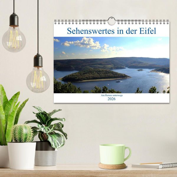 Produktbild: Sehenswertes in der Eifel - Am Rursee unterwegs (Wandkalender 2026 DIN A4 quer), CALVENDO Monatskalender
