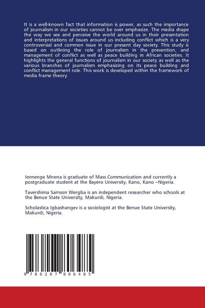 Produktbild: Journalism as a Tool for Conflict Prevention and Peace Building