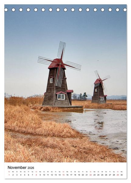 Produktbild: Die Windm&uuml;hle - Eindr&uuml;cke und Momente (Tischkalender 2026 DIN A5 hoch), CALVENDO Monatskalender