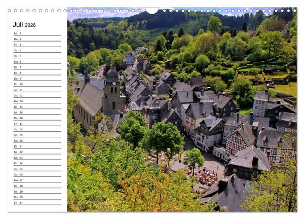 Produktbild: Eine Perle in der Eifel - Monschau (Wandkalender 2026 DIN A3 quer), CALVENDO Monatskalender