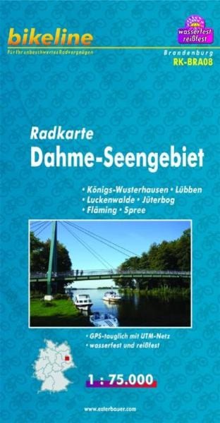 Bikeline Radkarte Deutschland/Dahme-Seengebiet, Sonstige von , Esterbauer, 978-3-85000-306-3