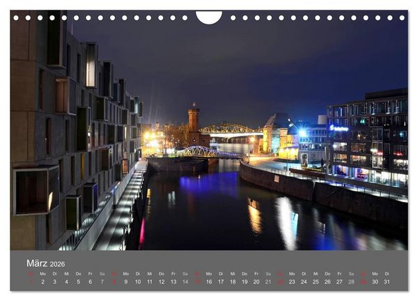 Produktbild: K&Ouml;LN BEI NACHT (Wandkalender 2026 DIN A4 quer), CALVENDO Monatskalender