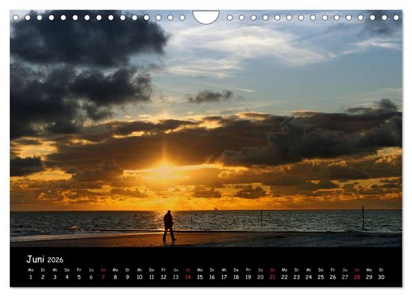 Produktbild: Strandimpressionen von der Nordsee (Wandkalender 2026 DIN A4 quer), CALVENDO Monatskalender