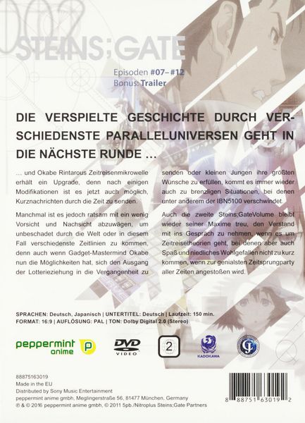 Produktbild: Steins; Gate Vol. 2 [2 DVDs]