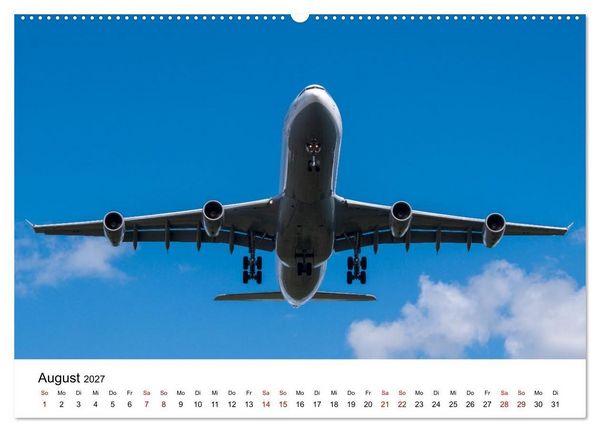 Produktbild: Airbus A340 Der fliegende Bleistift (Wandkalender 2027 DIN A2 quer), CALVENDO Monatskalender