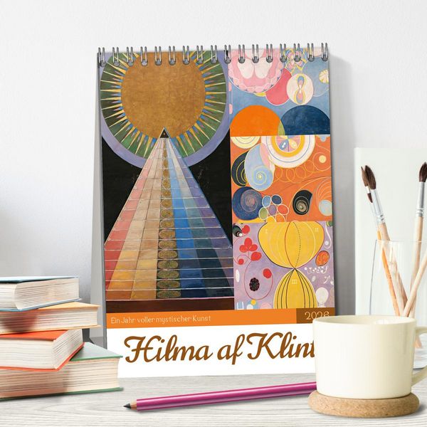 Produktbild: Hilma af Klint - Ein Jahr voller mystischer Kunst (Tischkalender 2026 DIN A5 hoch), CALVENDO Monatskalender