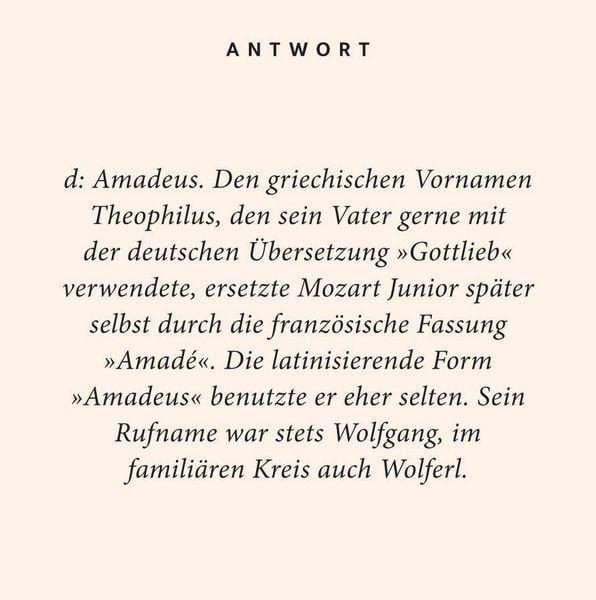 Produktbild: Mozart-Quiz