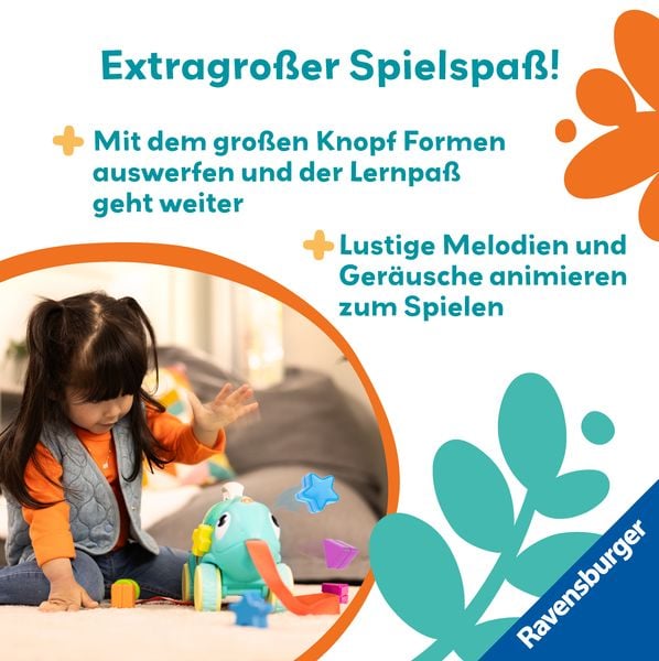 Produktbild: Play+ Musikalisches Farben & Formen Cham&auml;leon - ab 12 Monate