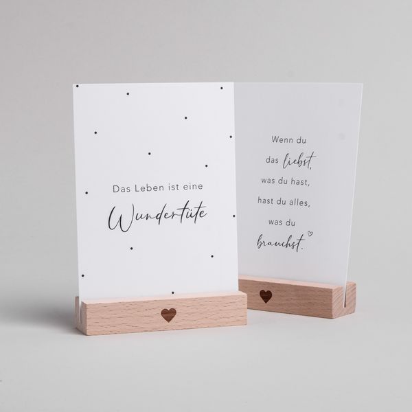 Produktbild: Kartenst&auml;nder 2er Set - 10,5cm Herz