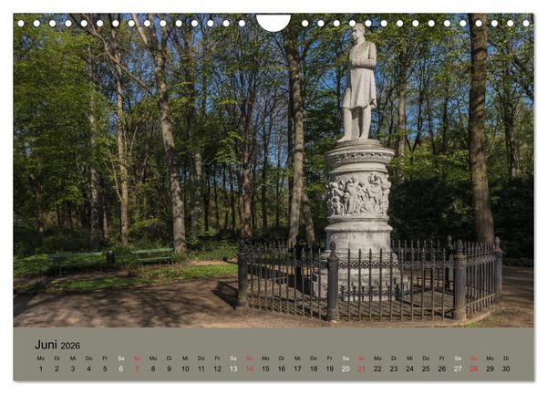 Produktbild: Gro&szlig;er Tiergarten Berlin - Von Dichtern und Komponisten (Wandkalender 2026 DIN A4 quer), CALVENDO Monatskalender