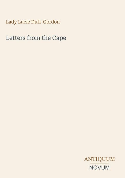 Produktbild: Letters from the Cape