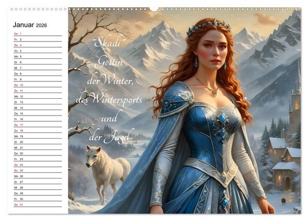 Produktbild: Unsterbliche Mythen des Nordens (Wandkalender 2026 DIN A2 quer), CALVENDO Monatskalender