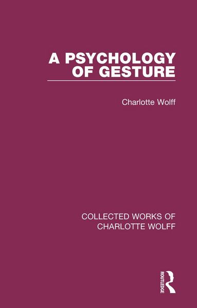 Produktbild: A Psychology of Gesture