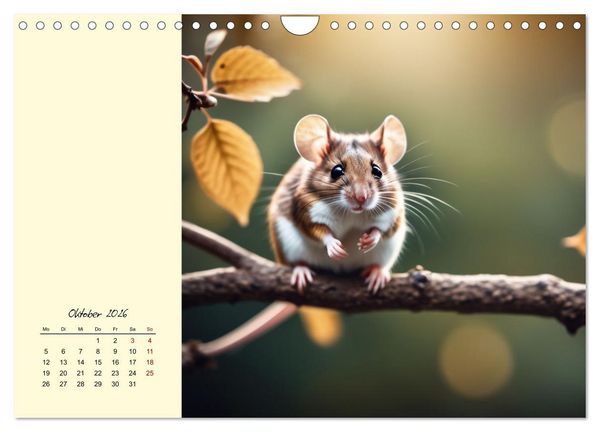 Produktbild: Goldige M&auml;use im Gr&uuml;nen (Wandkalender 2026 DIN A4 quer), CALVENDO Monatskalender